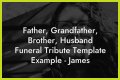 Farewell To A Beloved Husband, Father, And Friend