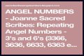 
Repeating Angel Numbers - 3's and 6's  (3366, 3636, 6633, 6363 etc)
